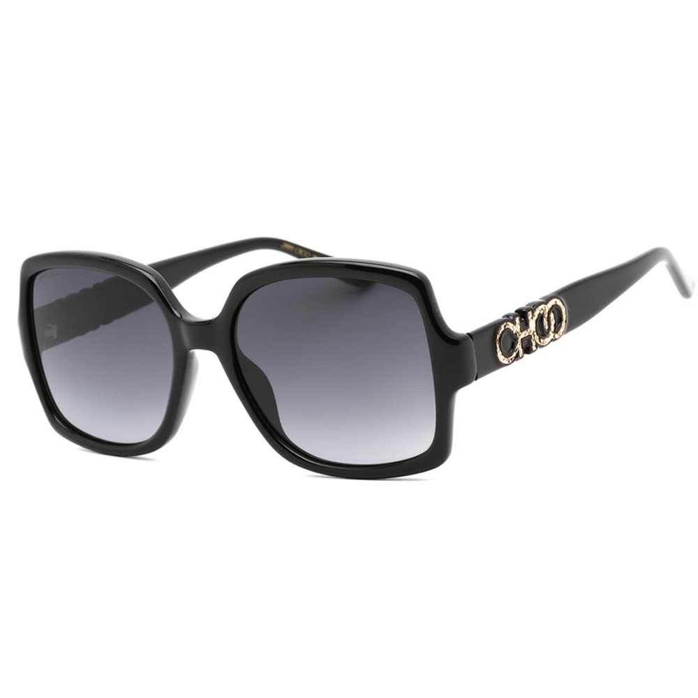 Authentic Jimmy Choo Chic Sammy G 55mm Black Sunglasses NWT! - Picture 3 of 15